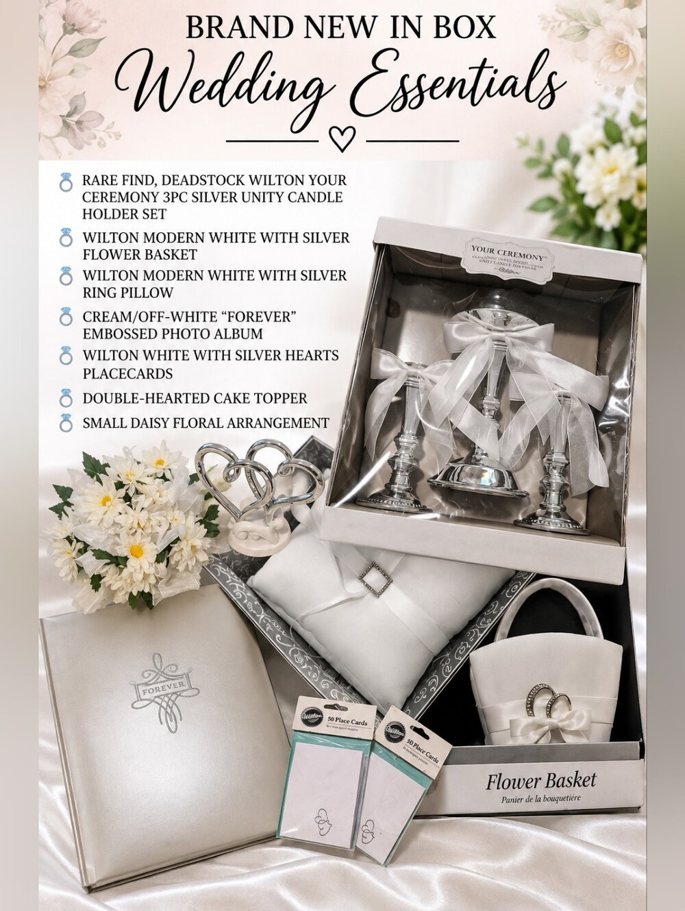 *RARE & DISCONTINUED ITEMS!* BRAND NEW WEDDING SET! • 📬 Requires 1 Addt'l Label